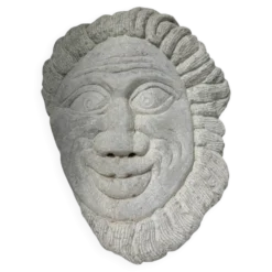 Sculpture en pierre figurant un visage, 1950