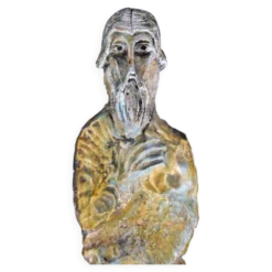Sculpture en terre cuite figurant une divinité anonyme vers 1950