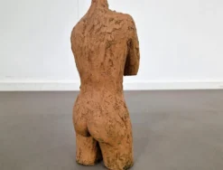 Sculpture en terre cuite vintage | Torse féminin