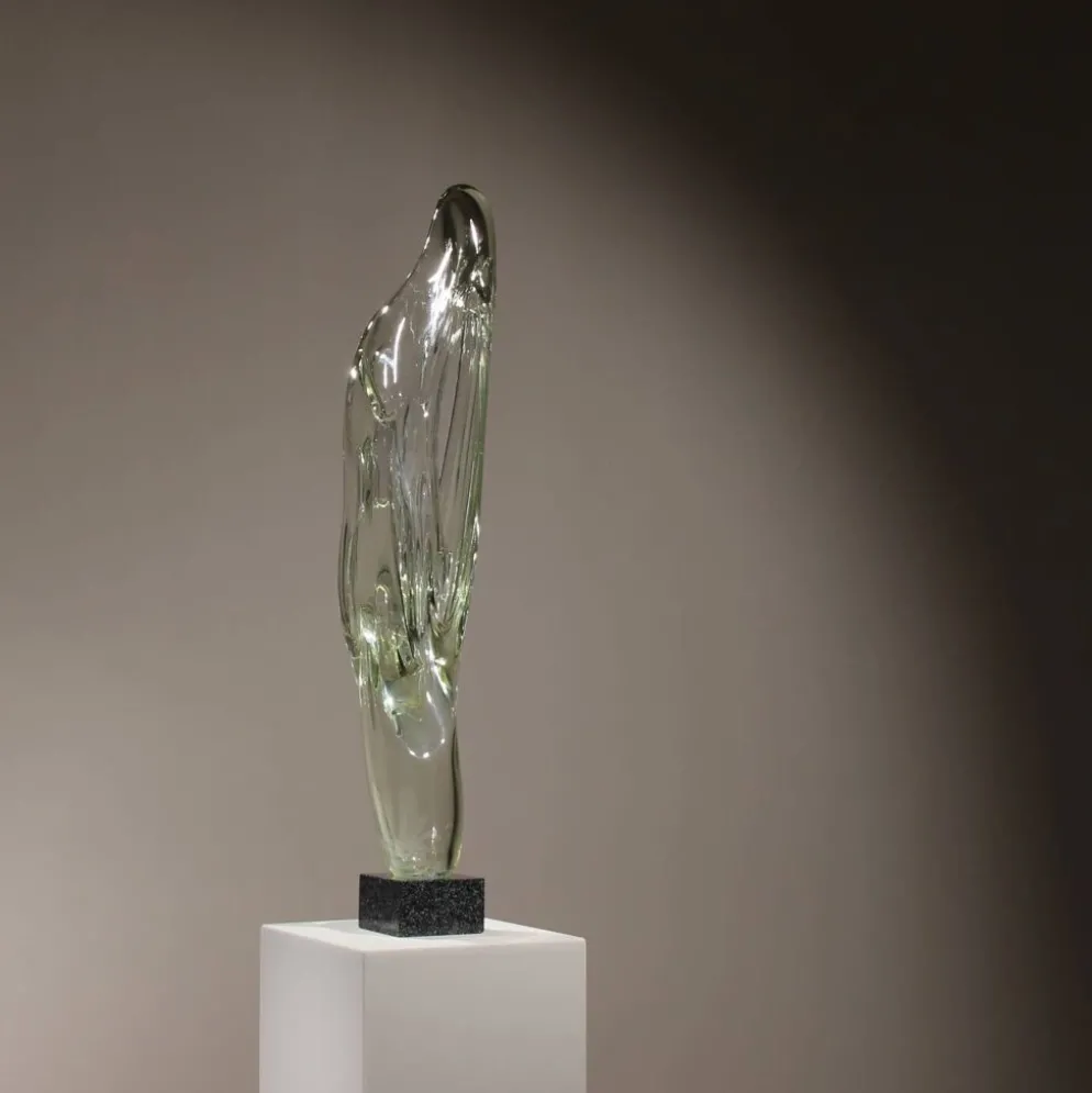 Sculpture en verre monumentale ‚Caviersecha, Europe de l'Est 1987