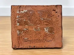 Sculpture feuille en céramique émaillée vintage – années 60/70