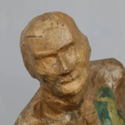Sculpture grandeur nature « Figure en course » par Karol Broniatowski, 1972