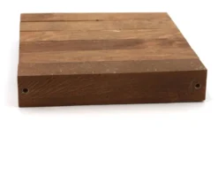 Sculpture minimaliste et géométrique en bois, années 70