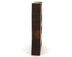 Sculpture minimaliste et géométrique en bois, années 70