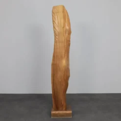 Sculpture monumentale en chêne sculptée à la main, Belgique, années 1970