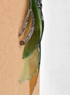 Sculpture murale en verre recyclé