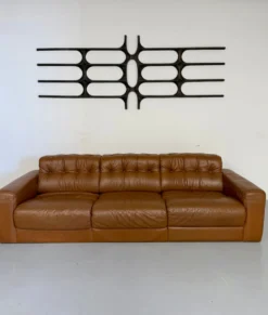 Sculpture murale XXL fonte d aluminium design Brutaliste des années 70