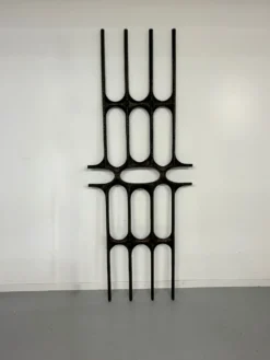 Sculpture murale XXL fonte d aluminium design Brutaliste des années 70