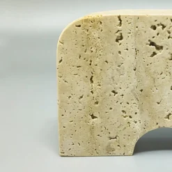 Sculpture originale en travertin d'éléphant des années 1970 par Enzo Mari pour F.lli Mannell
