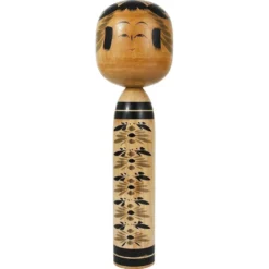 Sculpture poupée Kokeshi Togatta décorative du nord du Japon, peinte à la main