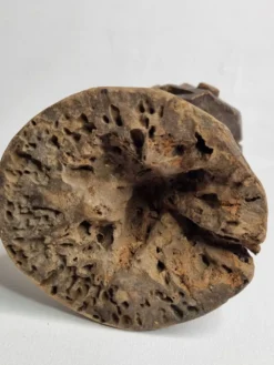Sculpture tribale en bois, art rituel africain, Tête Kalunga Bembe, 31 cm