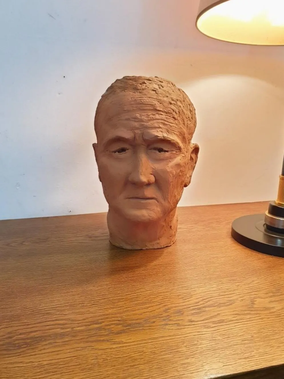 Sculpture tête d'homme