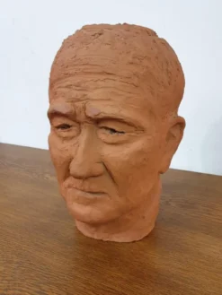 Sculpture tête d'homme
