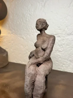 Sculpture étude d’un nu céramique raku