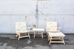 Sedie da giardino pieghevoli di Carlo Hauner per BFC, anni '60, set di 4