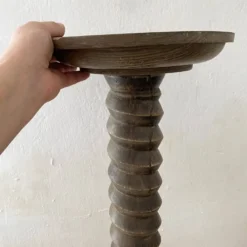 Sellette ancienne pied de colonne vis de pressoir , pièce artisanale