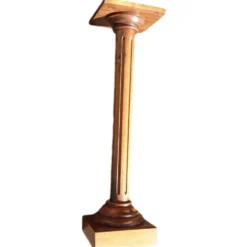 Sellette Colonne cannelée en bois