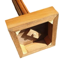 Sellette Colonne cannelée en bois