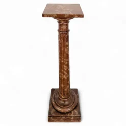 Sellette en bois faux marbre