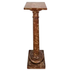 Sellette en bois faux marbre