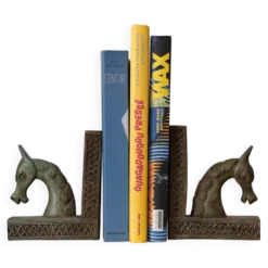 Serre-livres chevaux en bronze (Artisanat du Burkina Faso)
