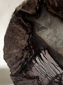 Serre livre slowdesign en cristal d'agate & quartz polie