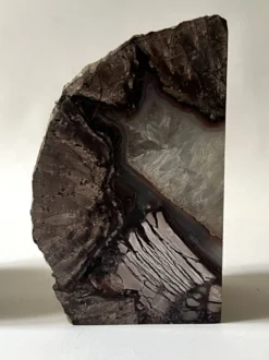 Serre livre slowdesign en cristal d'agate & quartz polie