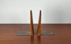 Serre-livres scandinaves en bois du milieu du siècle, années 1960, lot de 2