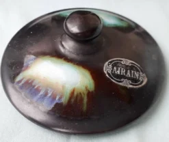 Service de fumeur en céramique Belge Airain