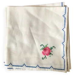 Serviette de table brodées
