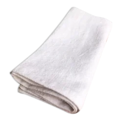 Serviette de table en lin lavé blanc