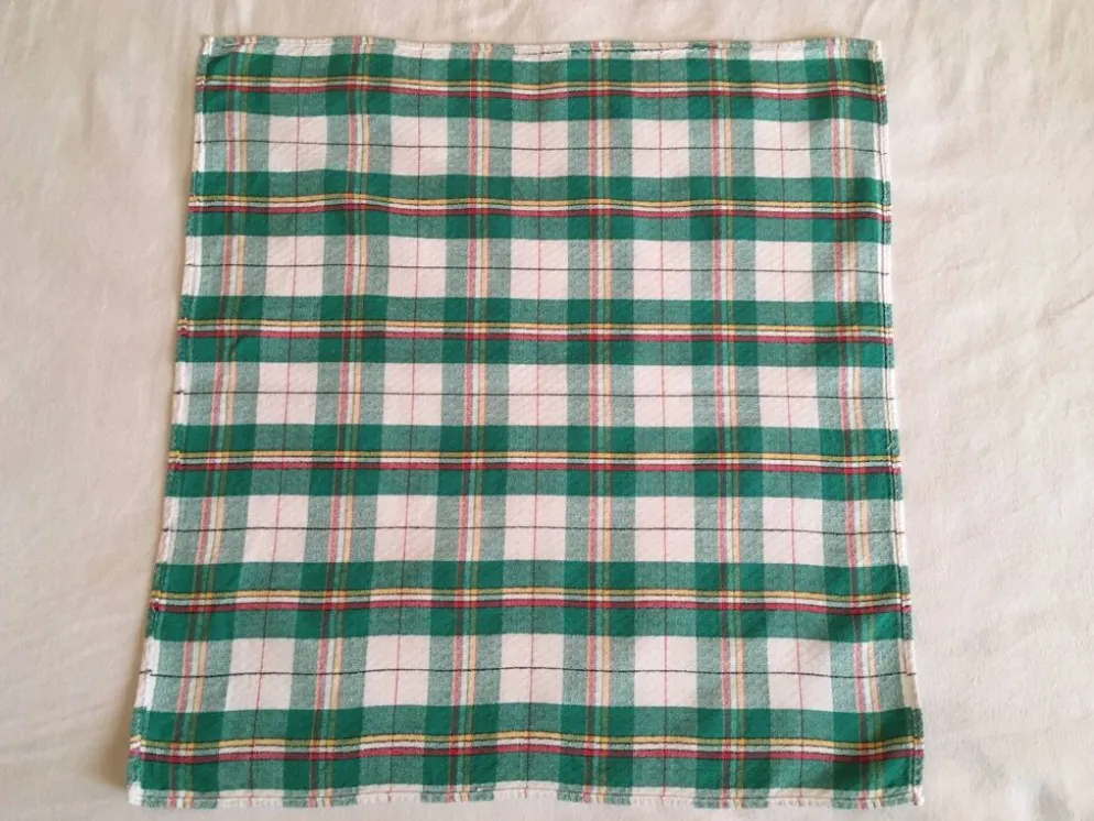 4 serviettes bistrot vertes 47 x 45