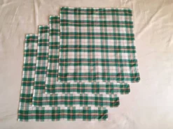 4 serviettes bistrot vertes 47 x 45