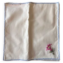 6 serviettes brodées