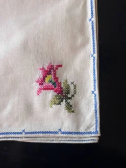 6 serviettes brodées