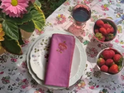 6 Serviettes “Cosmos du jardin”