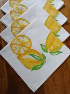 8 serviettes de table Carré Blanc