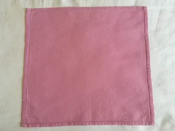 3 serviettes de table damassées 40 x 39