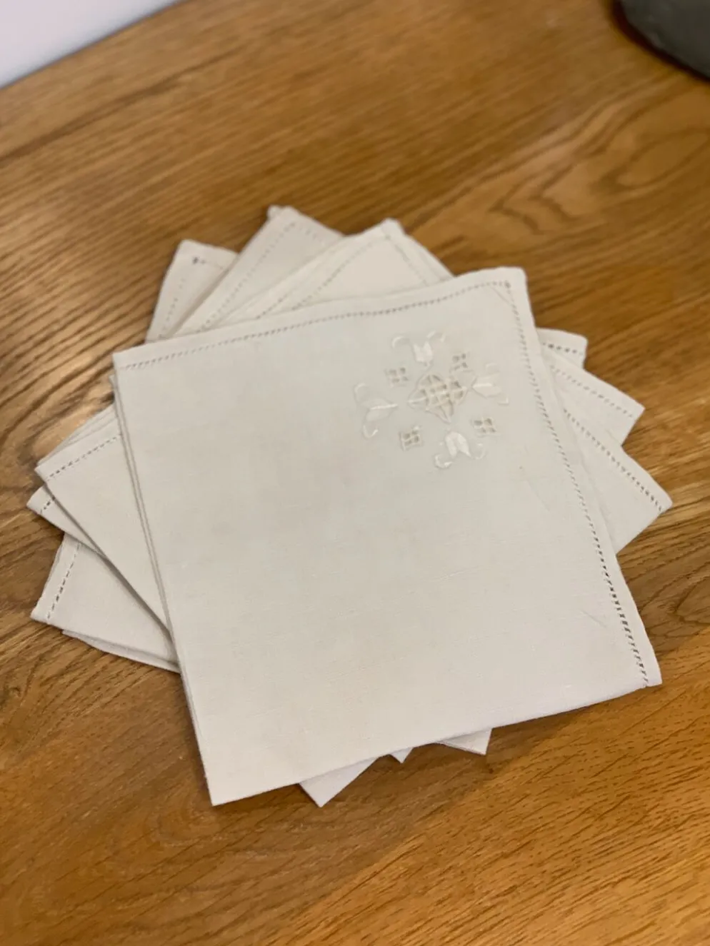 4 serviettes de table en lin