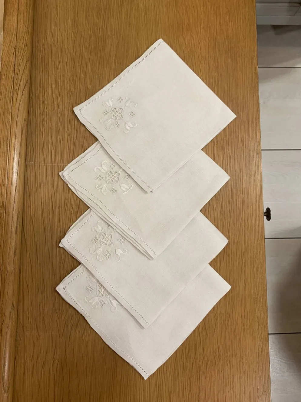 4 serviettes de table en lin