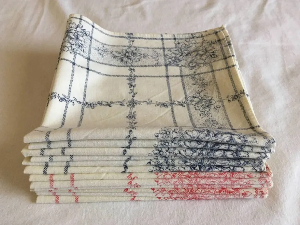 12 serviettes de table provençales 42 x 40