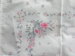 6 serviettes de table rétro motif fleuri vintage
