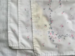 6 serviettes de table rétro motif fleuri vintage