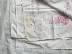 6 serviettes de table rétro motif fleuri vintage