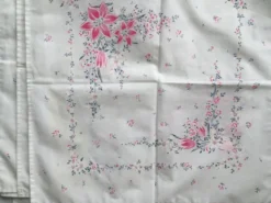 6 serviettes de table rétro motif fleuri vintage