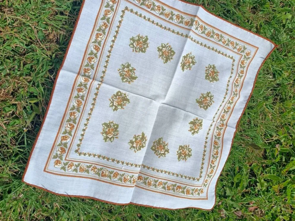 Serviettes de table rétro x2