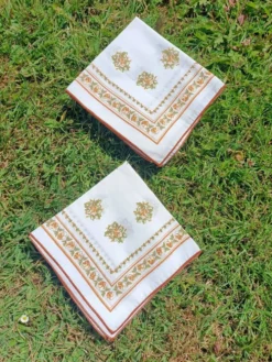 Serviettes de table rétro x2
