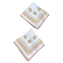 Serviettes de table rétro x2