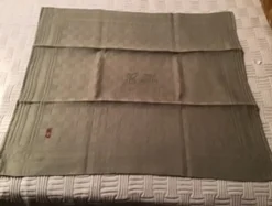 4 serviettes de table vert amande en coton