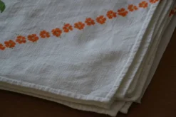 10 serviettes de table vintage
